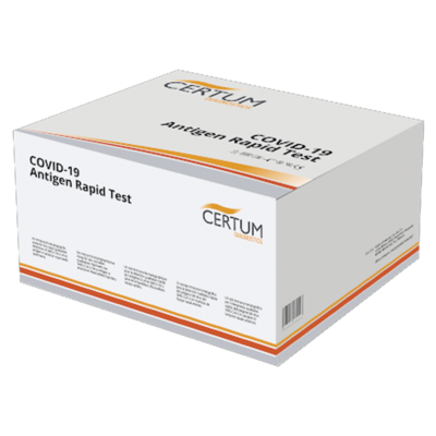 Prueba de Antígenos para detección de Covid-19 en Cassette - Caja con 20 pruebas - Certum