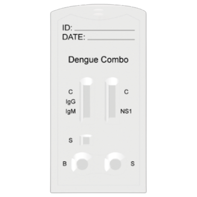 Prueba para detección de Antígeno (NS1) y Antícuerpos (IgG/IgM) de Dengue combo en cassette