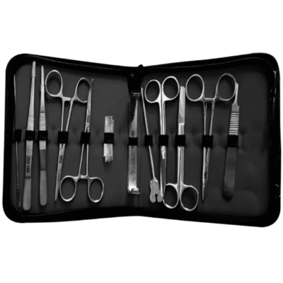 Set de instrumental quirúrgico para revisión uterina 12 piezas